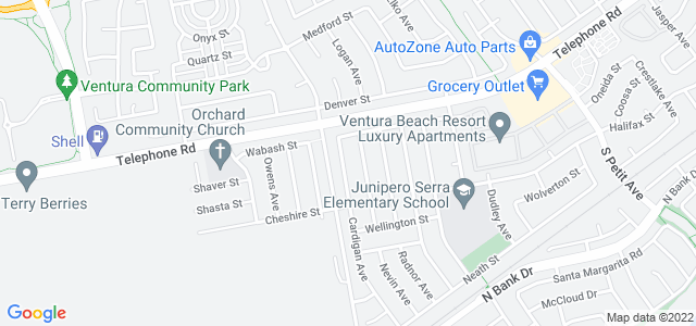 Map of business location