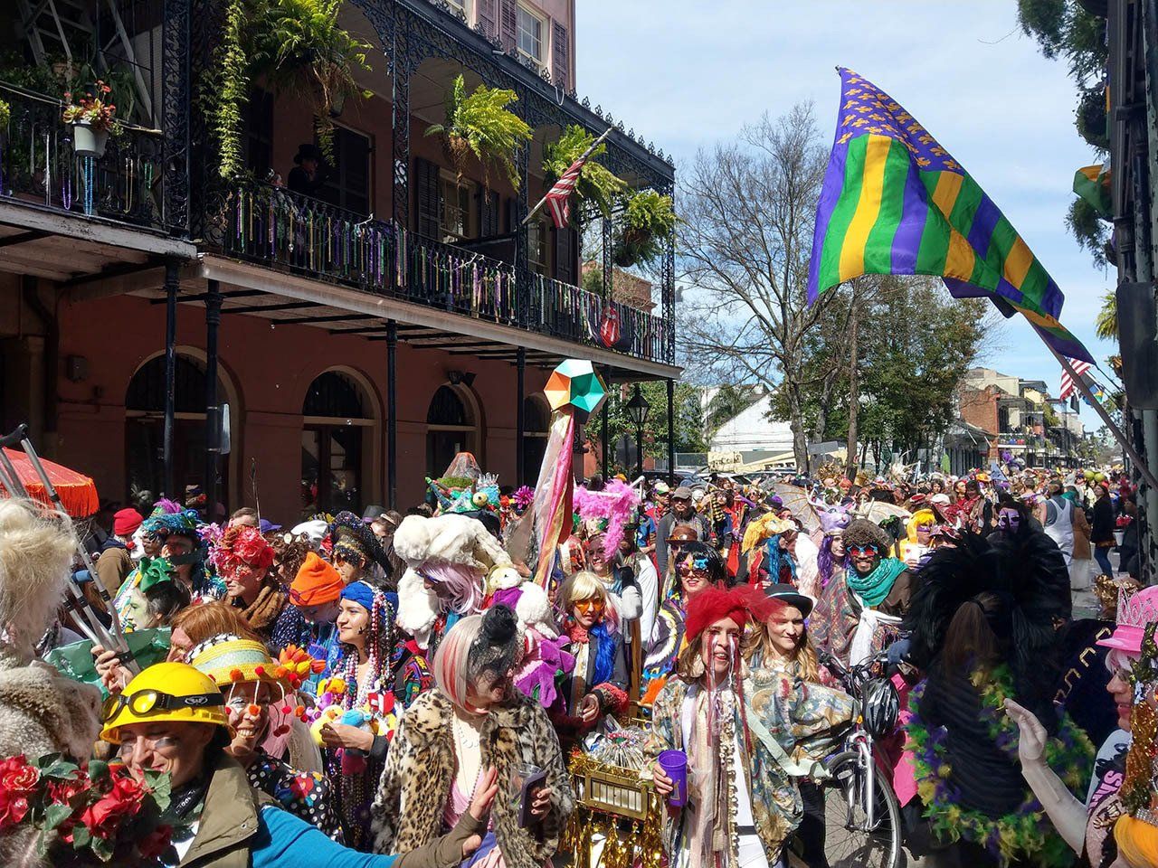 Mardi Gras festivities in New Orleans, USA