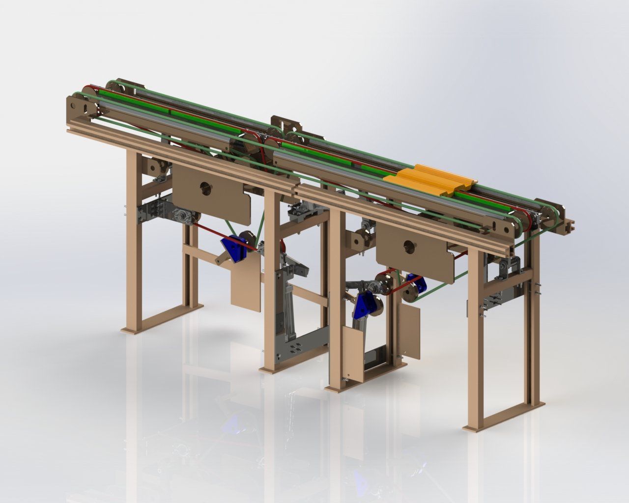 Handling conveyor design image for BHL by Chelker Technology