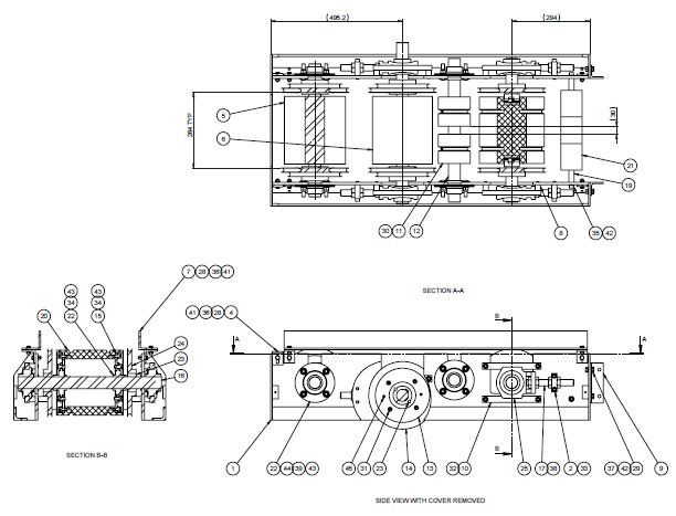 Detail drawing for handling conveyor design for BHL by Chelker Technology