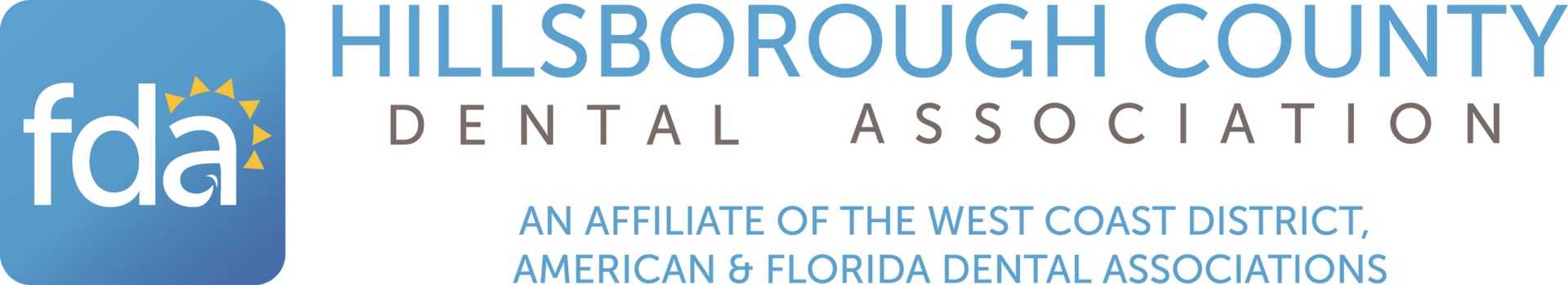 A logo for hillsborough county fda dental association