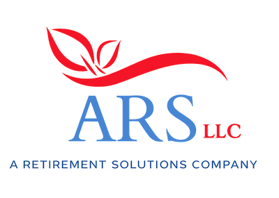 ARS LLC logo with red leaf and blue text, “A Retirement Solutions Company” tagline