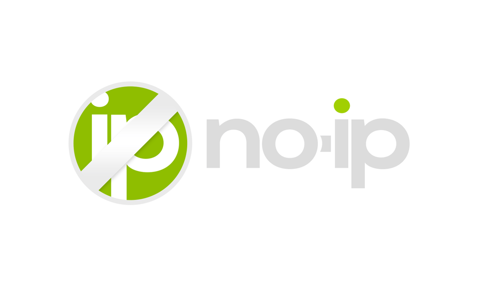 A green and white logo that says no ip