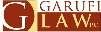 A logo for a law firm called garufi law p.c.