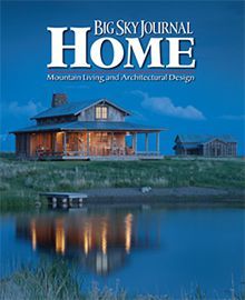 The cover of the big sky journal home magazine with a house on the cover.