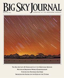 The cover of the big sky journal with a picture of a starry sky.