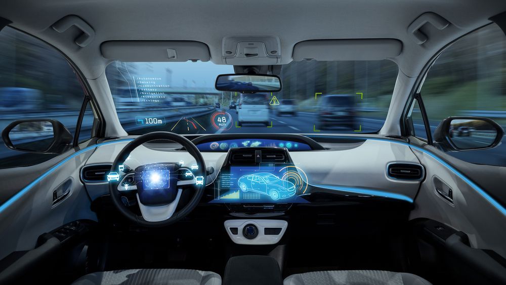 The Interior Of A Self Driving Car With A Futuristic Dashboard — Eurobodalla Windscreens in Batemans Bay, NSW