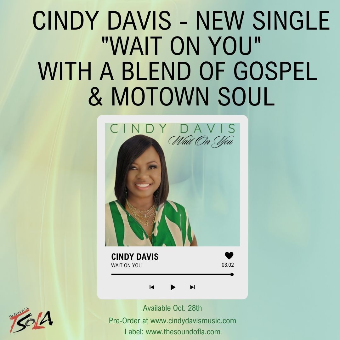 Promo poster for Cindy Davis's new single