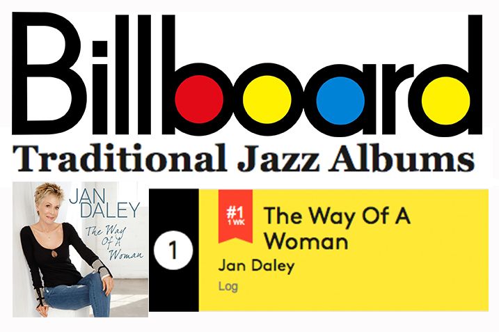 Billboard Traditional Jazz Albums chart featuring Jan Daley's “The Way of a Woman” at No. 1