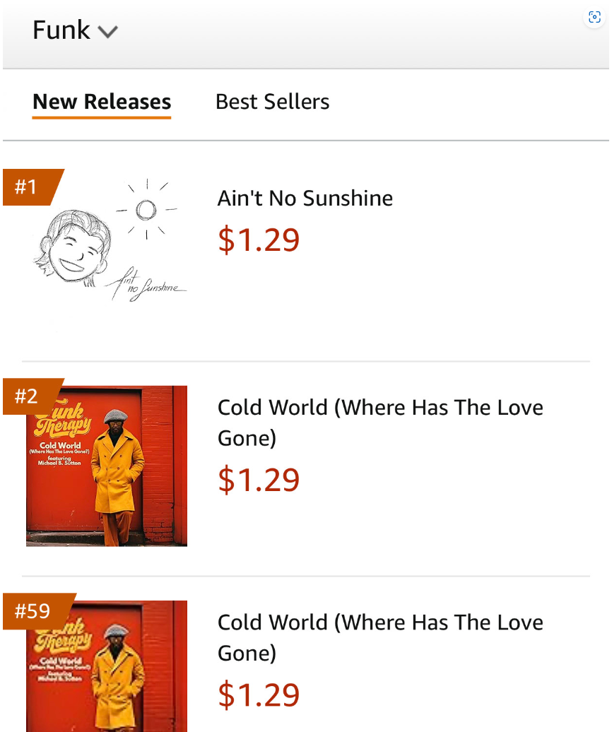 A screenshot of a website showing new releases and best sellers
