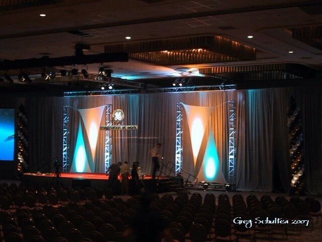 A photo of a stage taken by greg schultz in 2007