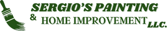 Sergio&rsquo;s Painting & Home Improvement LLC logo with green text and a paintbrush icon