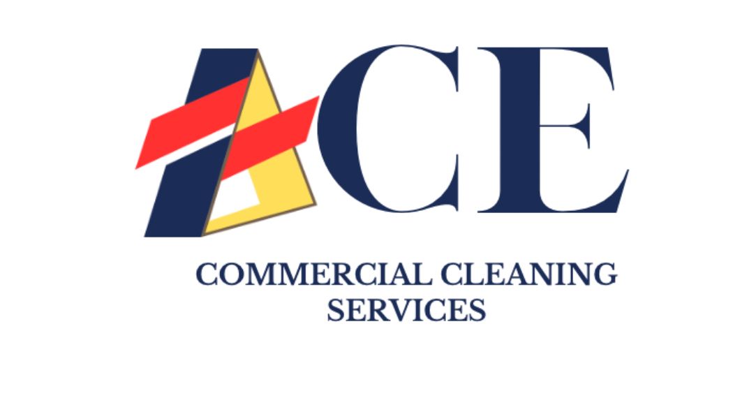 Logo for ACE Commercial Cleaning Services featuring the text 