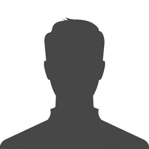 Gray generic human silhouette avatar on a white background