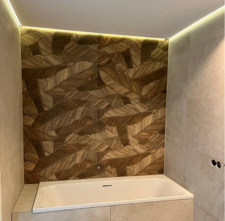 spanplafond badkamers met LEd rondom