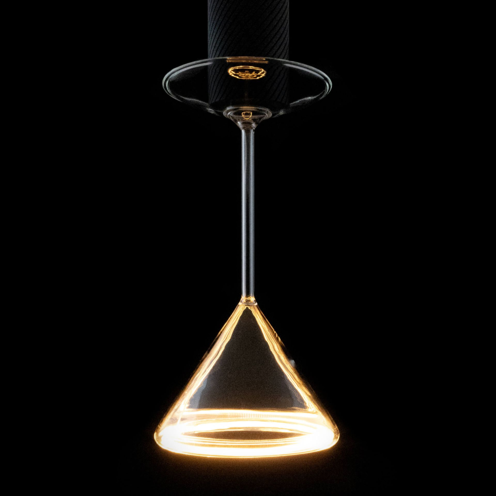 ledlamp als cocktailglas