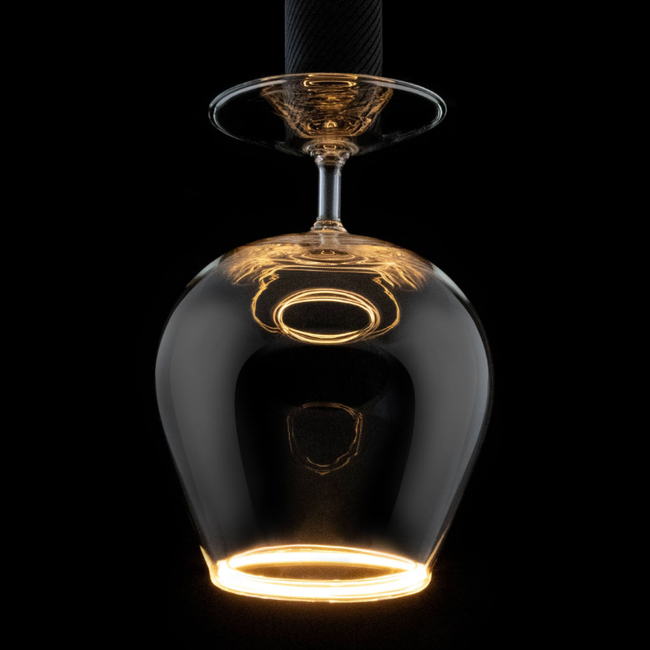 ledlamp als cognacglas