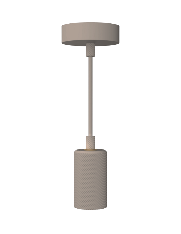 zandkleurige ophangset E27