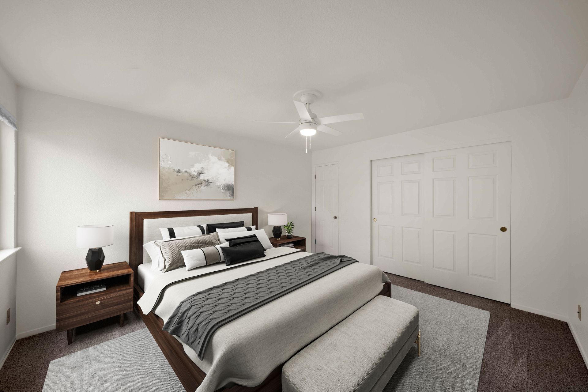 1 bedroom, 1 bathroom - bedroom with closet