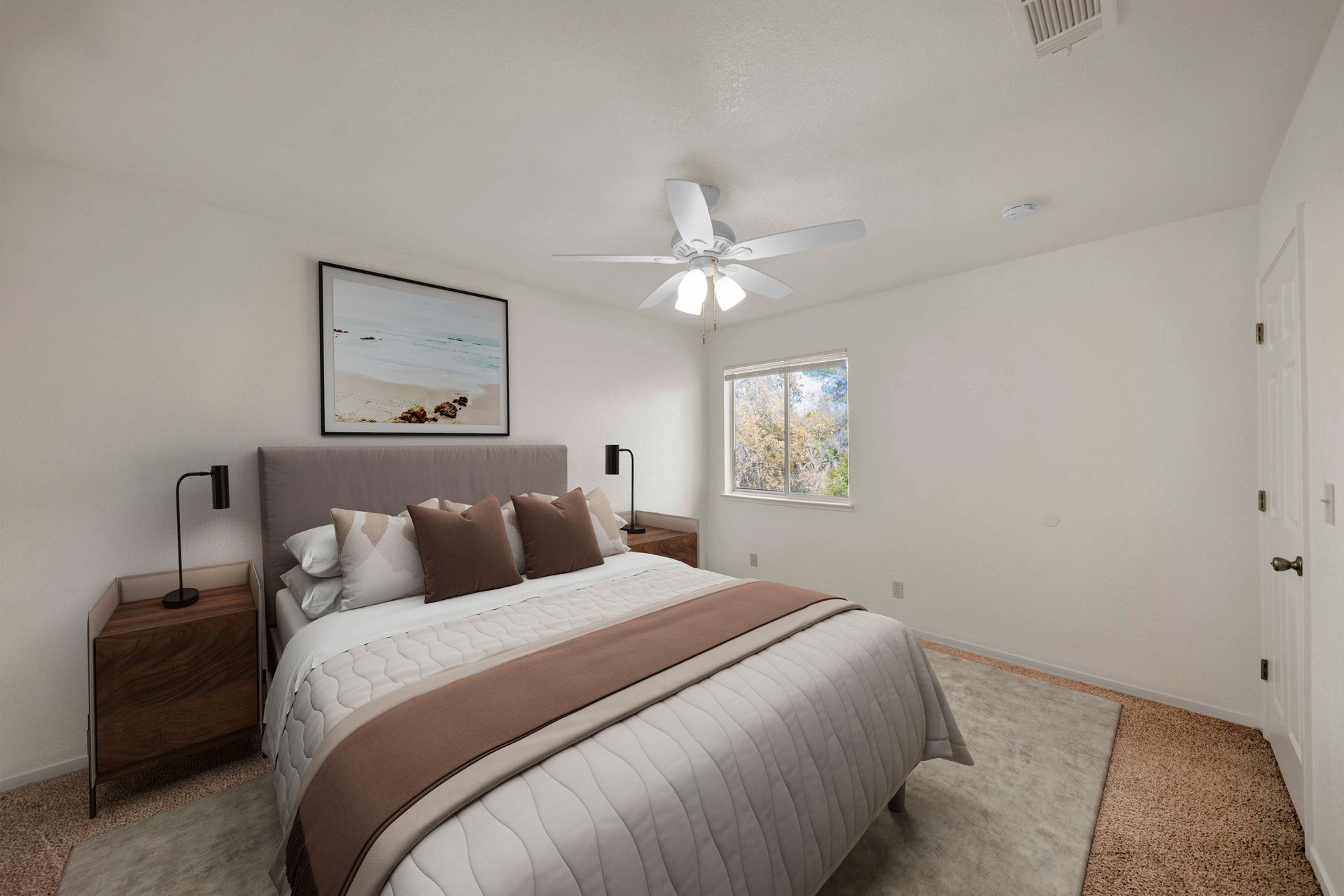 2 bedroom, 1 bathroom - bedroom 2 with view of window