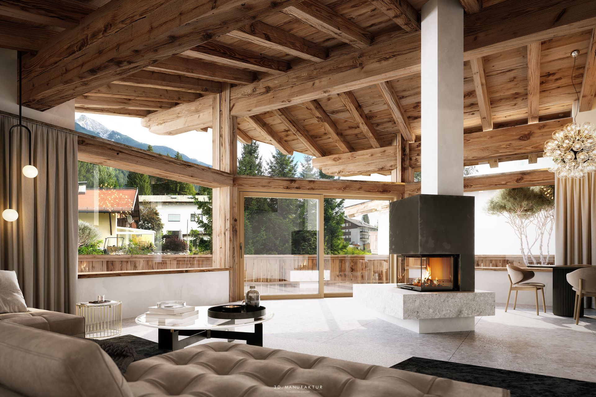 Architekturvisualisierung Chalet