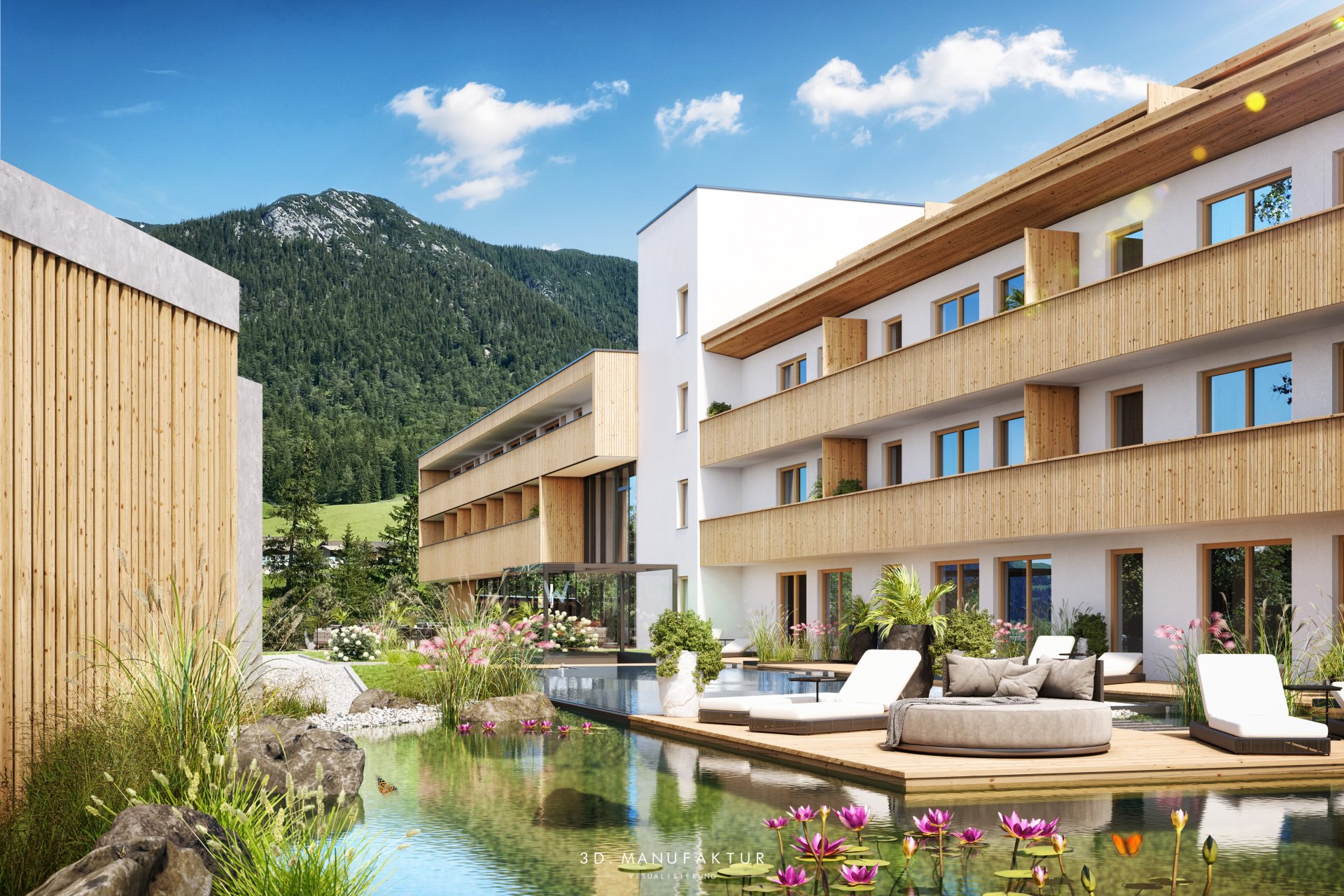 Architekturvisualisierung Hotel Forestview