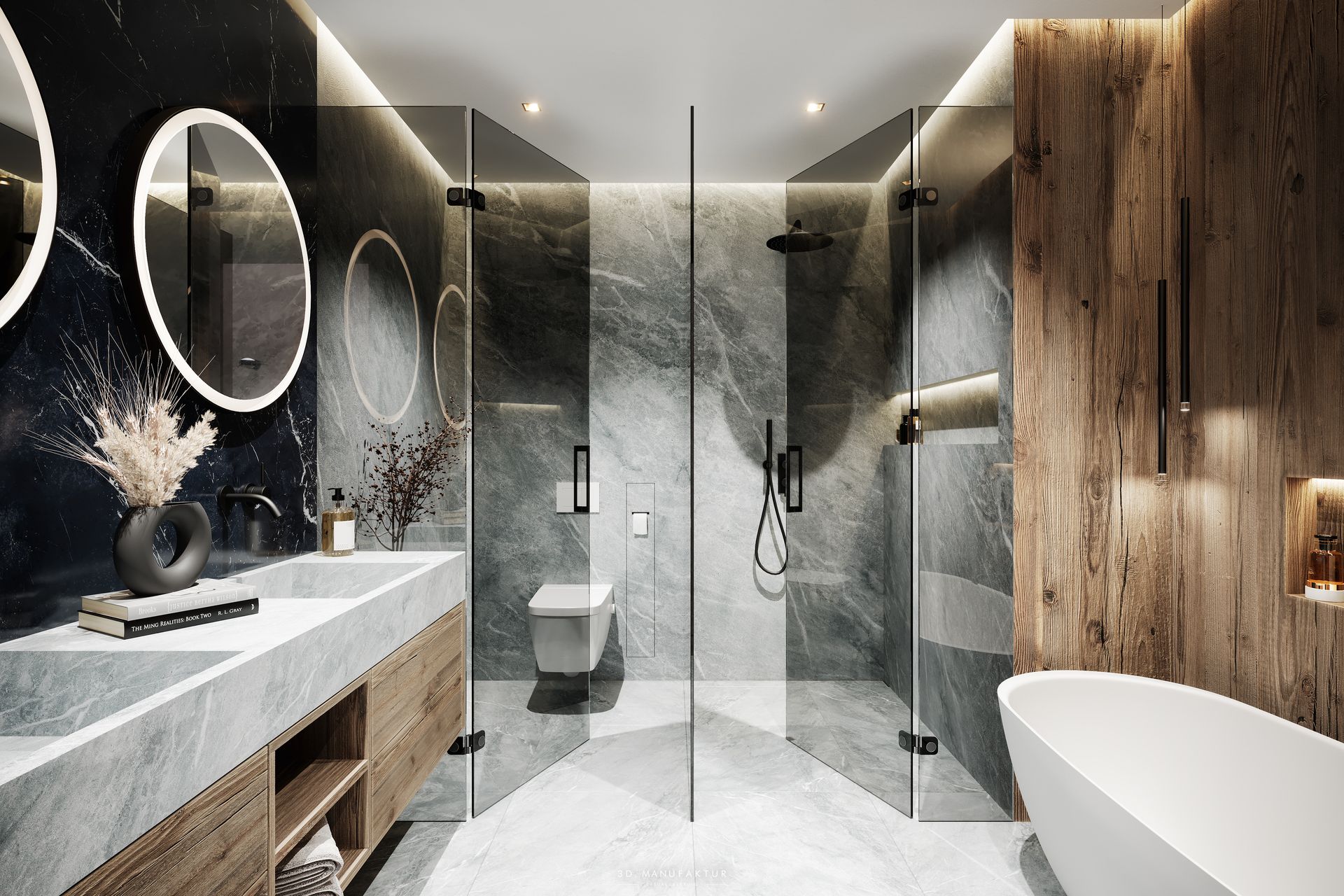 Architekturvisualisierung Appartementhaus Saalbach Hinterglemm