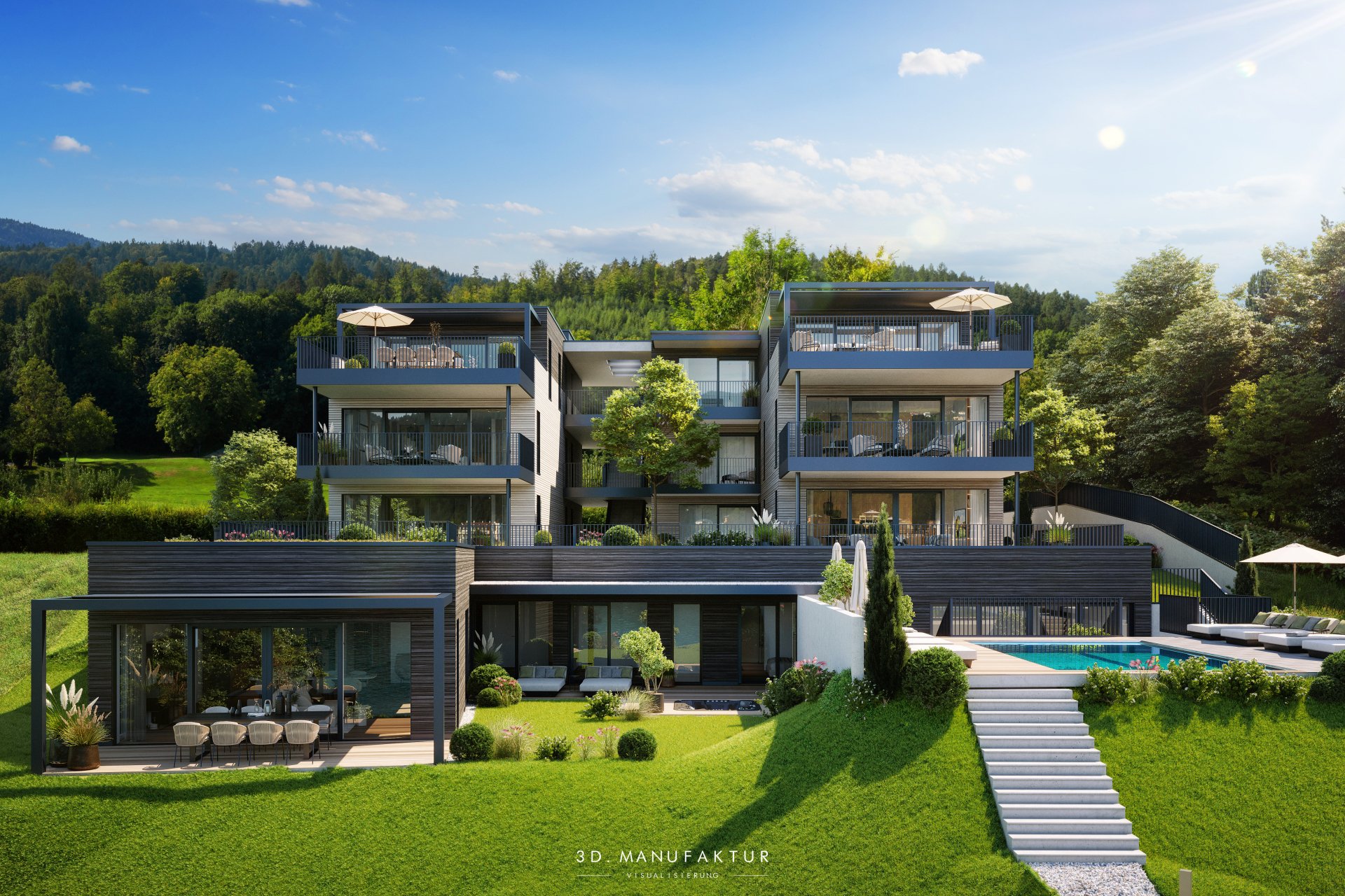 Architekturvisualisierung 9 Schlösser am Wörthersee