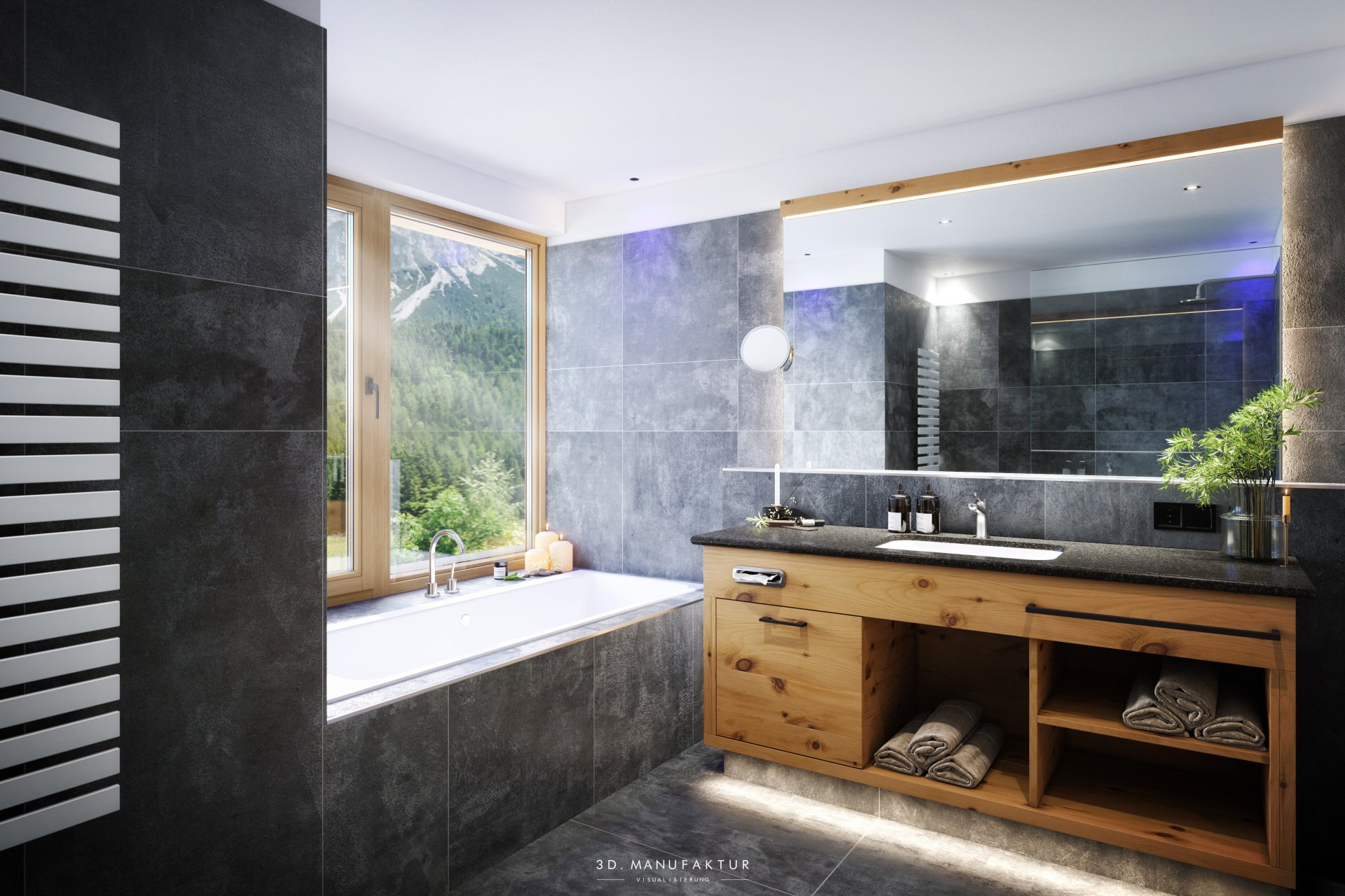 Interiorvisualisierung Rissbacher Natur Resort