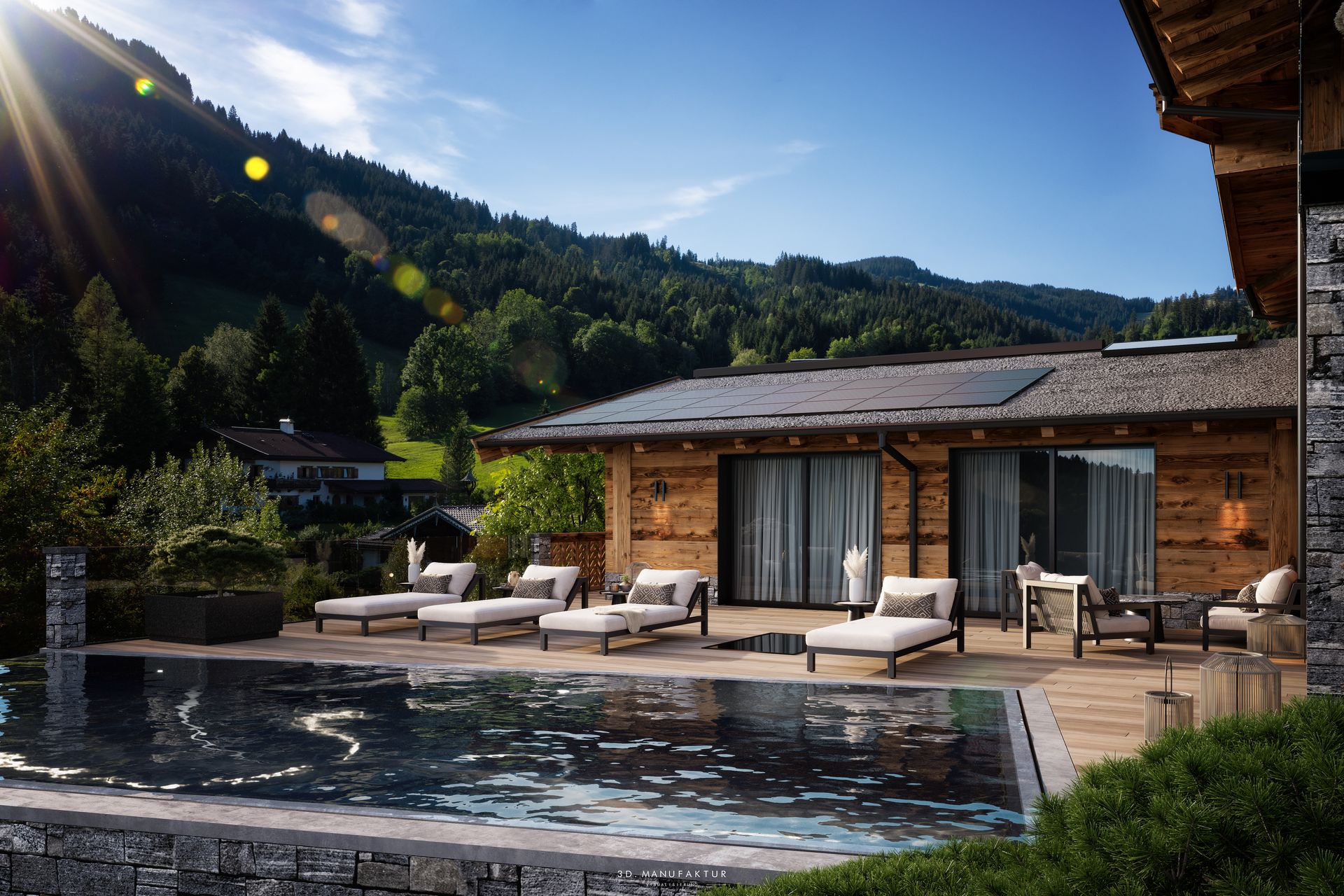 Visualisierung Chalet Kitzbühl