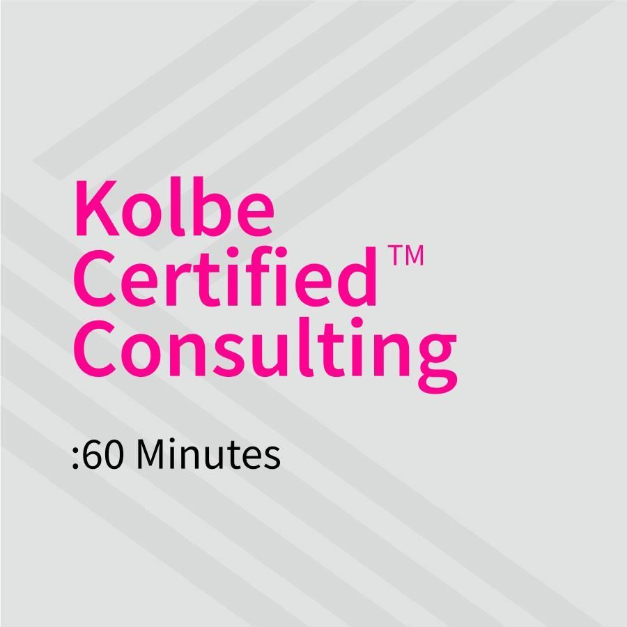 60 Minutes - Kolbe Certified™ Coaching