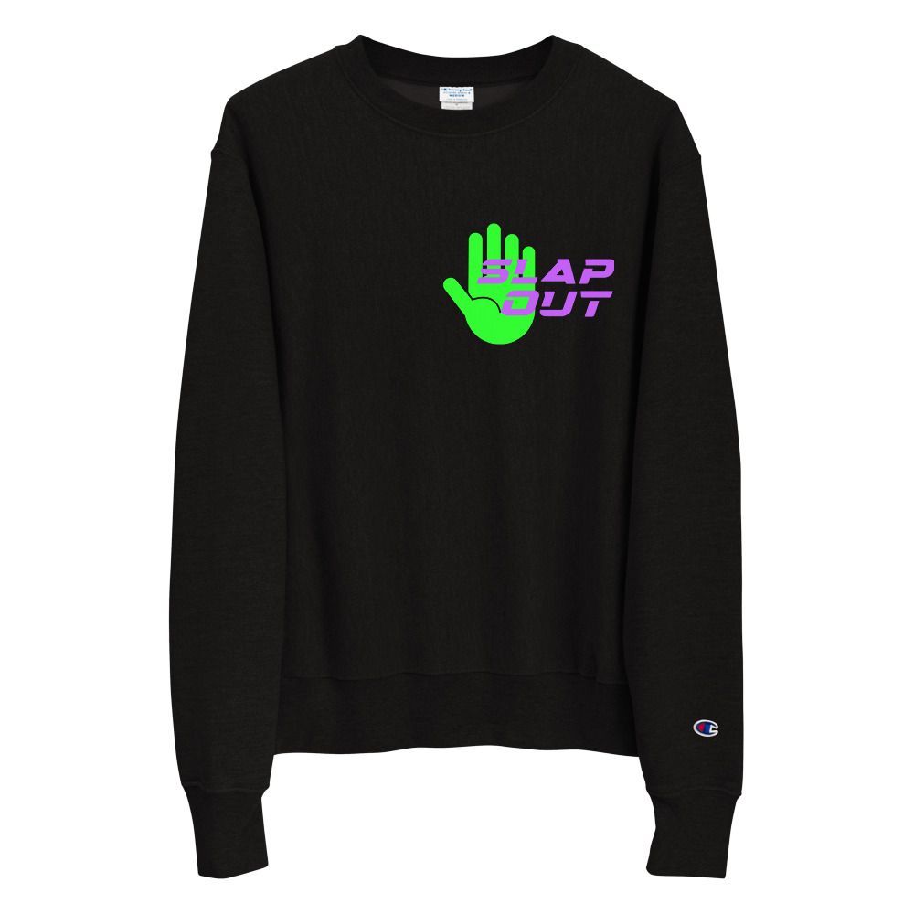 black champion sweatshirt athletic apparel