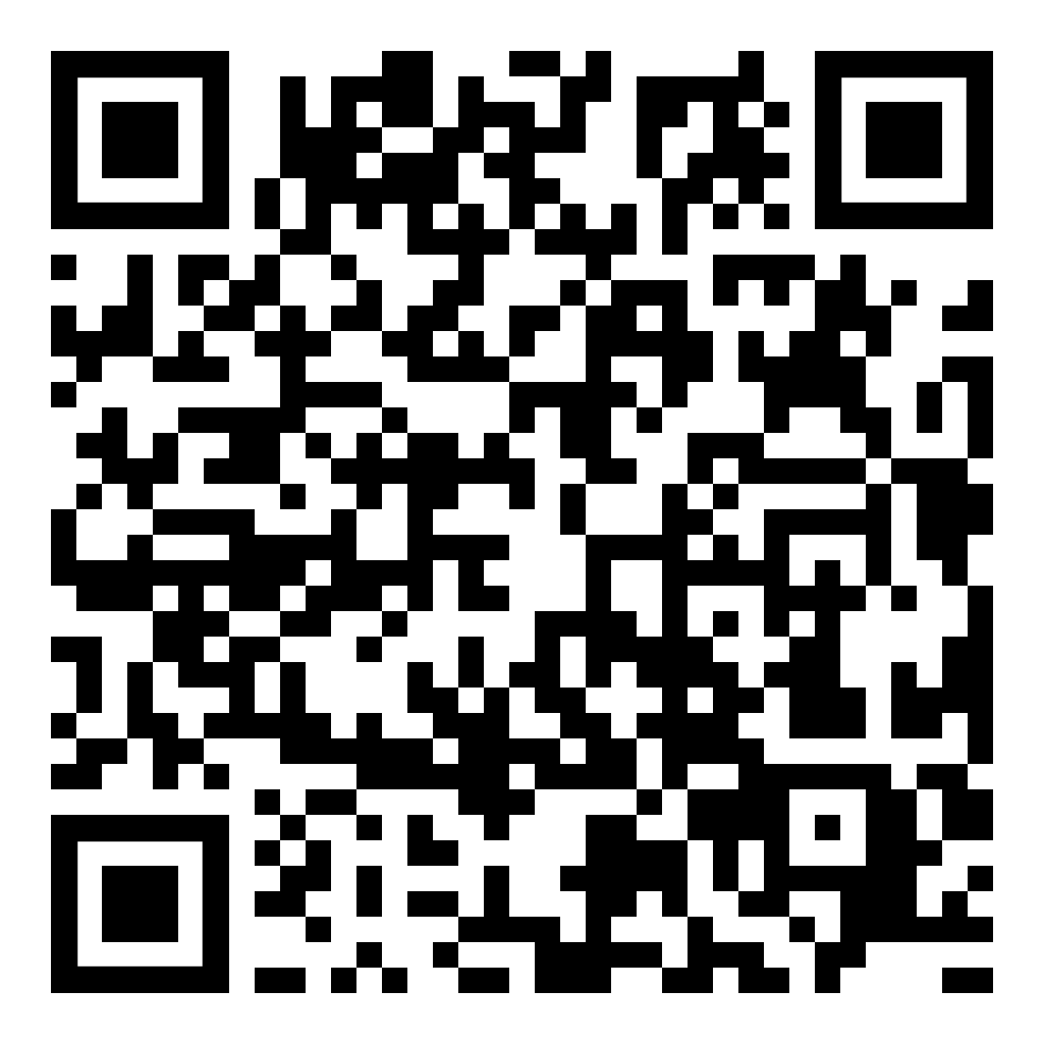 A black and white qr code on a white background.