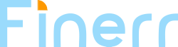 The word finerr is written in blue on a white background