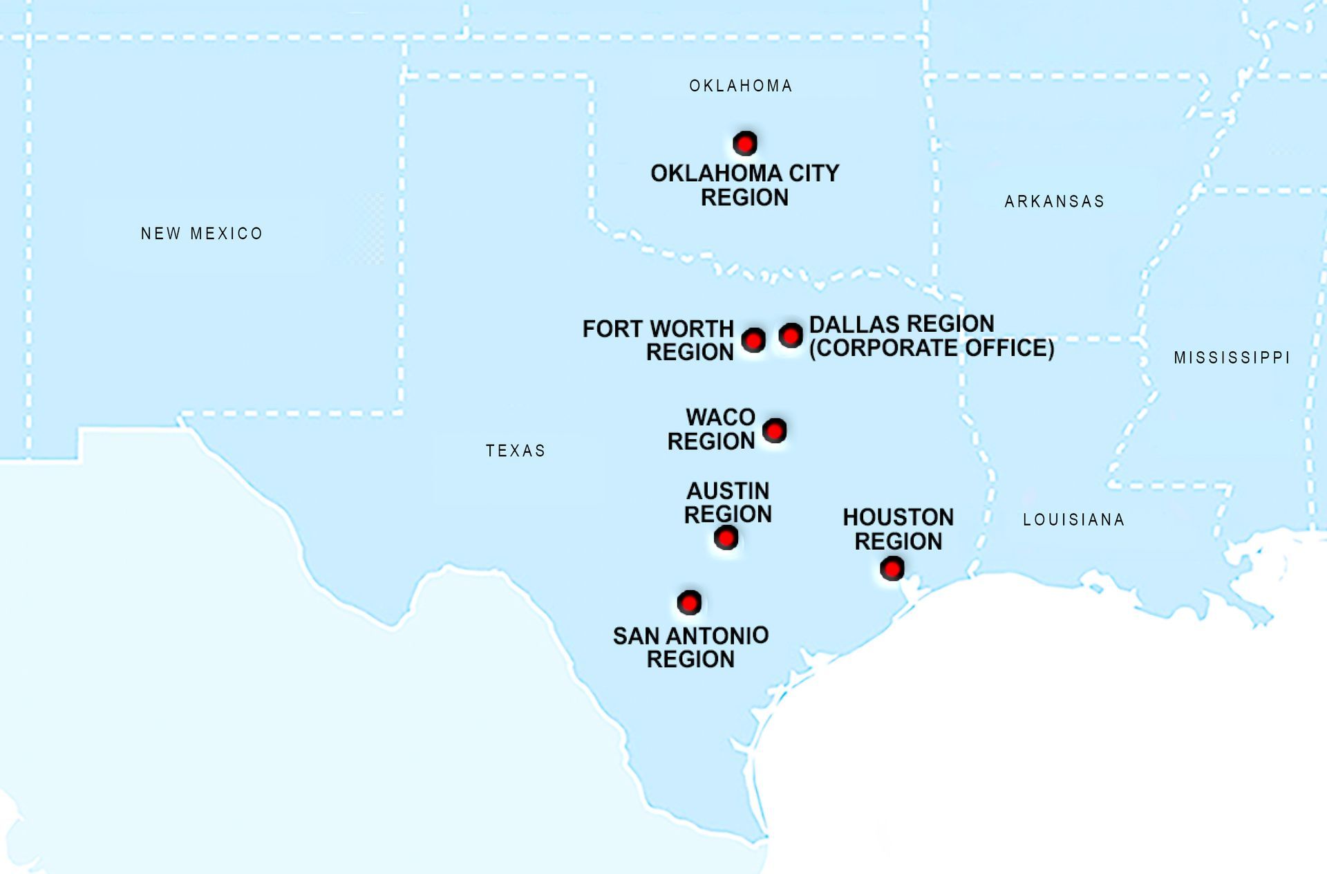 Janitorial service locations in Dallas Houston Oklahoma