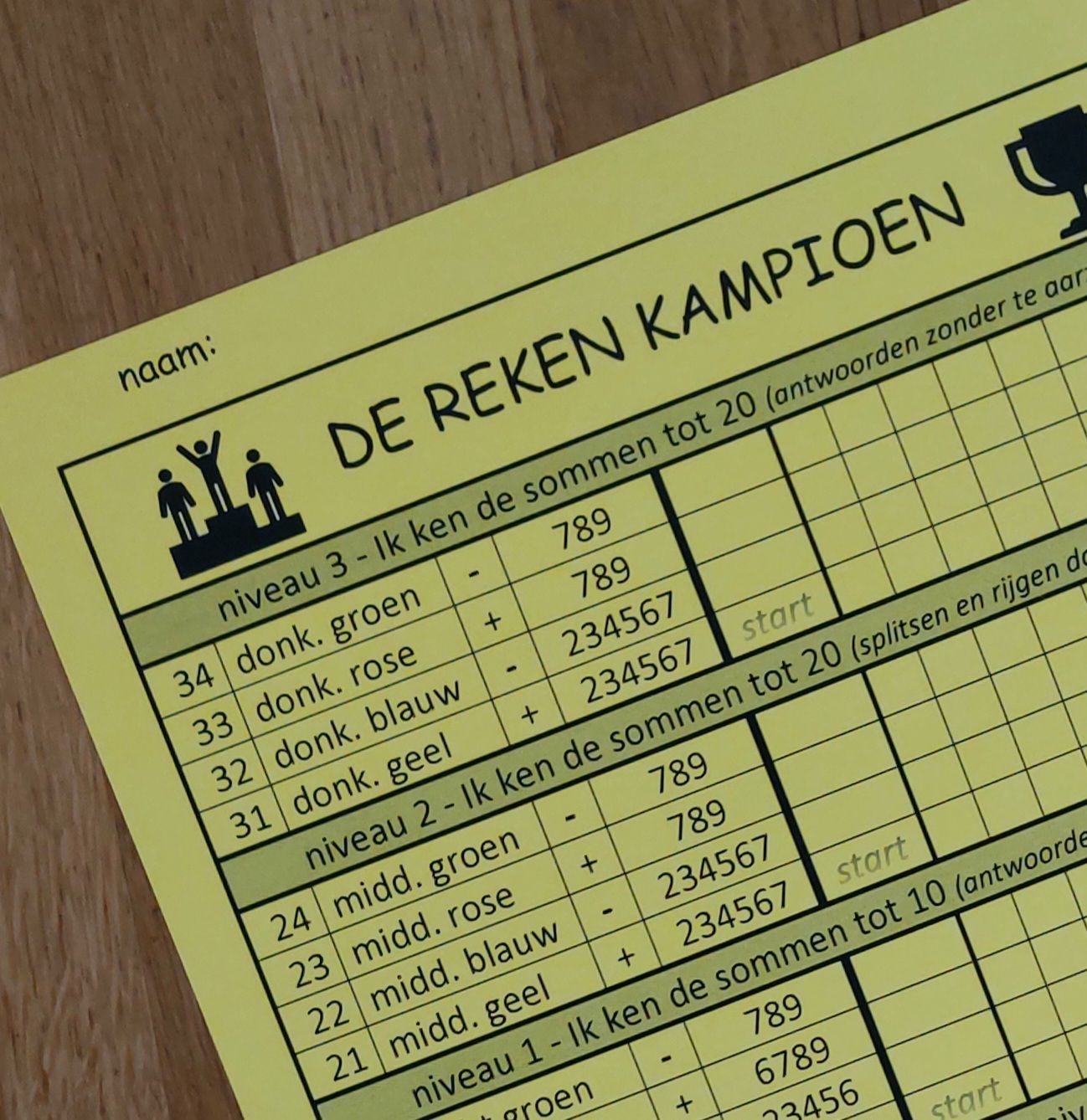 De RekenKampioen © PublishingHouseHughVanner.com