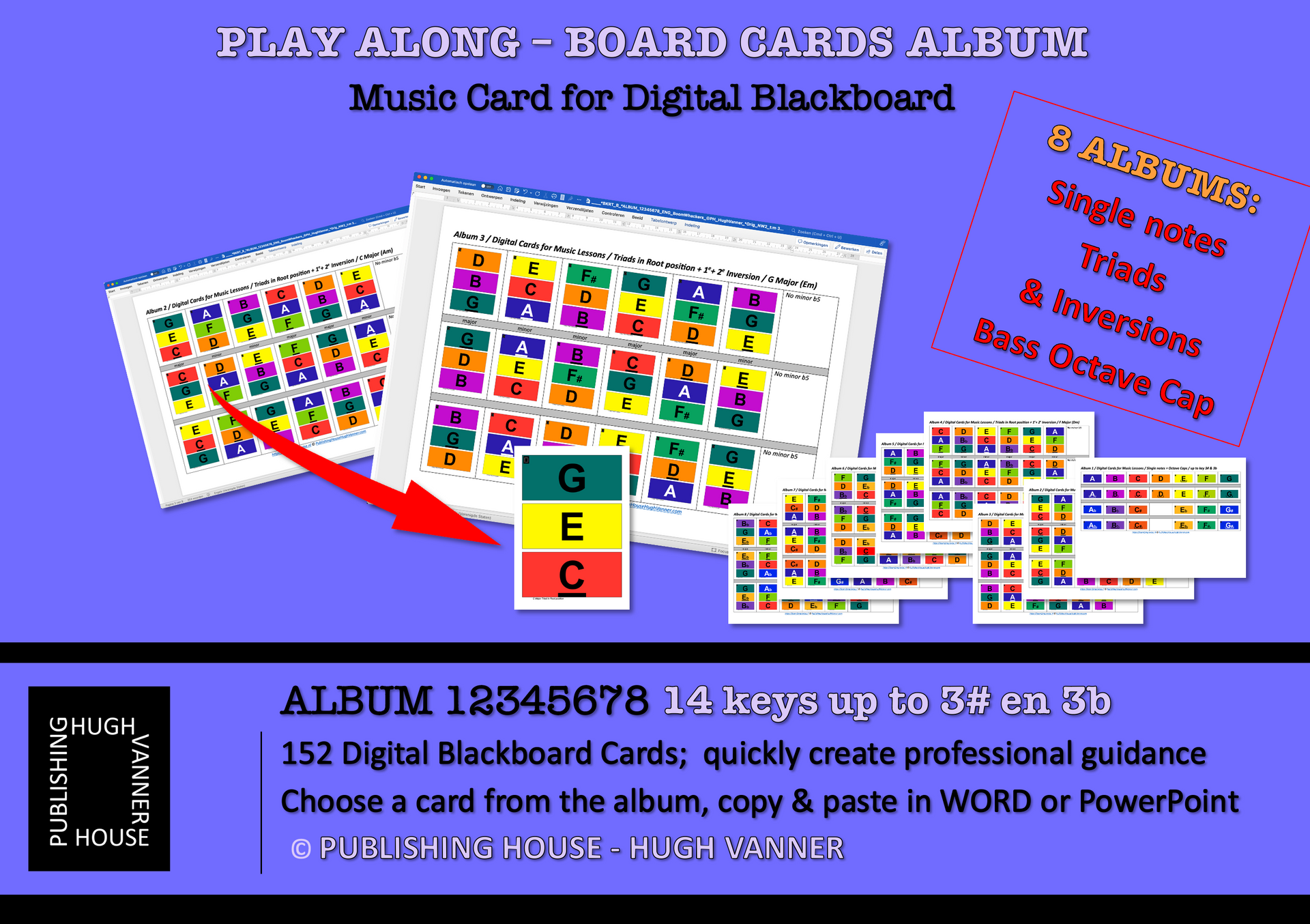 BOOMWHACKER  TONE-CARDS - DigiCards for MusicLessons
PublishingHouseHughVanner.com