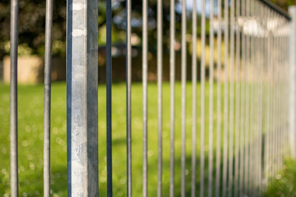 A Close-up View of a Metal Fence With Vertical Bars — A Betta Fence 'N' Yard In Wauchope, NSW