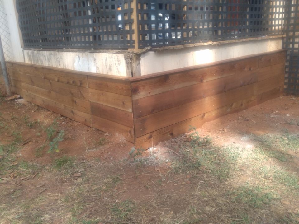 wooden fence