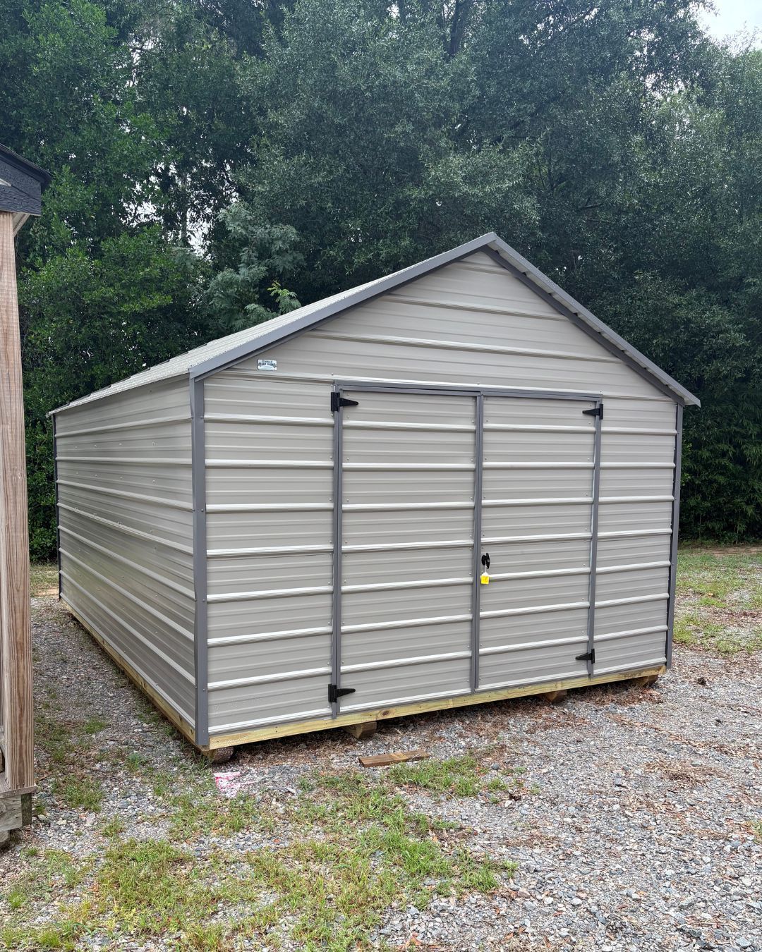Economy Metal storage shed available from Simply Sheds of Prattville