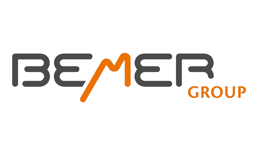 Bemer Group logo in gray and orange text on a white background