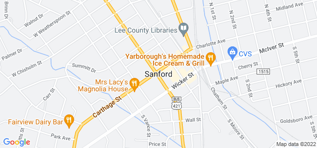 Map of business location