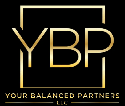 The logo for your balanced partners llc is black and gold.