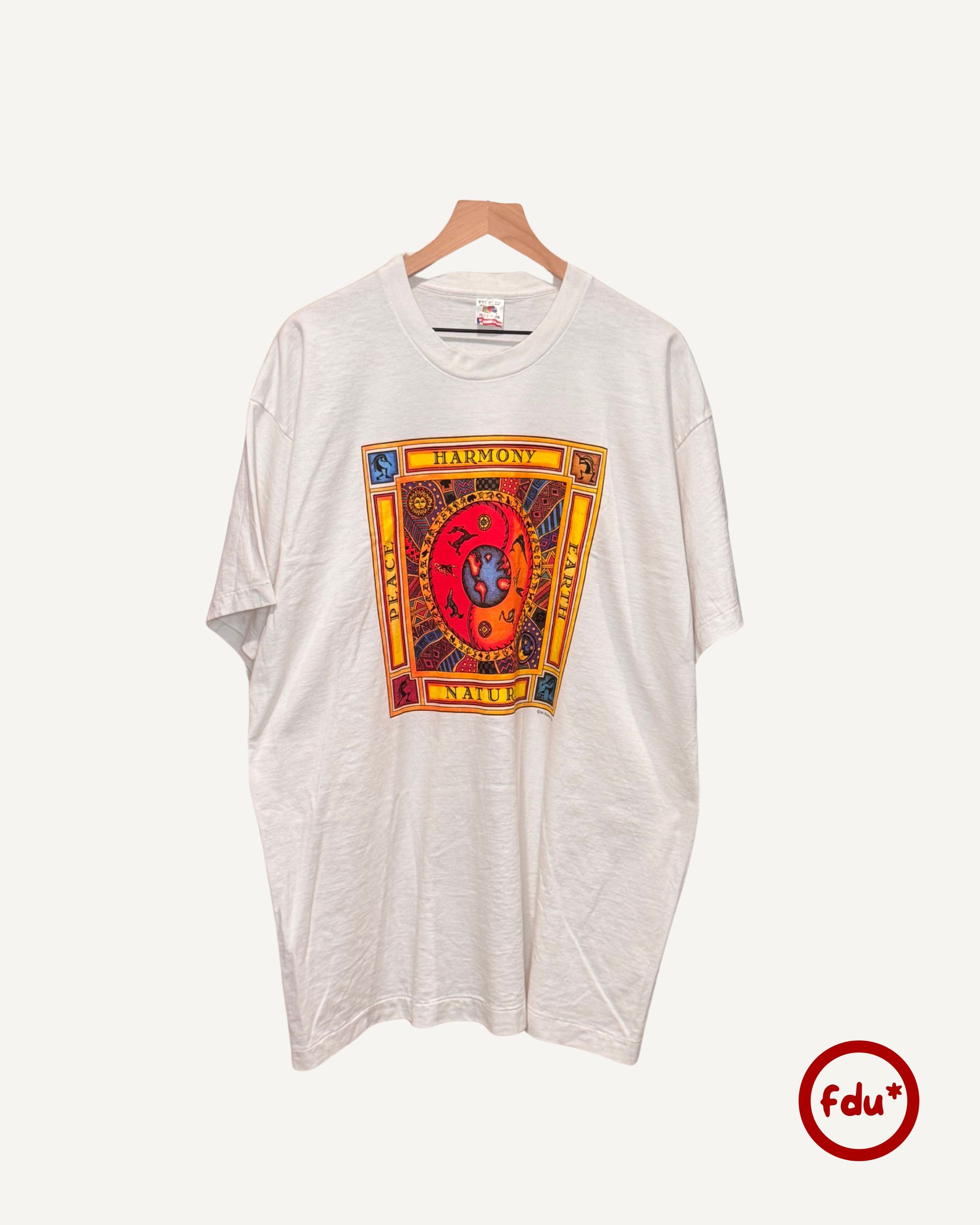 Vintage 1994 Peace, Harmony, Earth, Nature T-Shirt