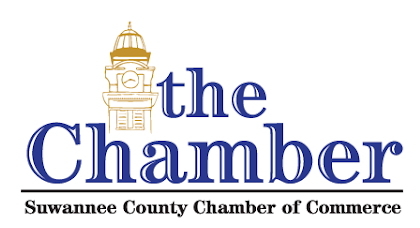 Logo for Suwannee County Chamber of Commerce: Clock