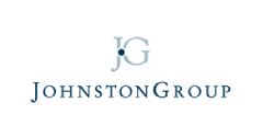 The johnston group logo is on a white background.