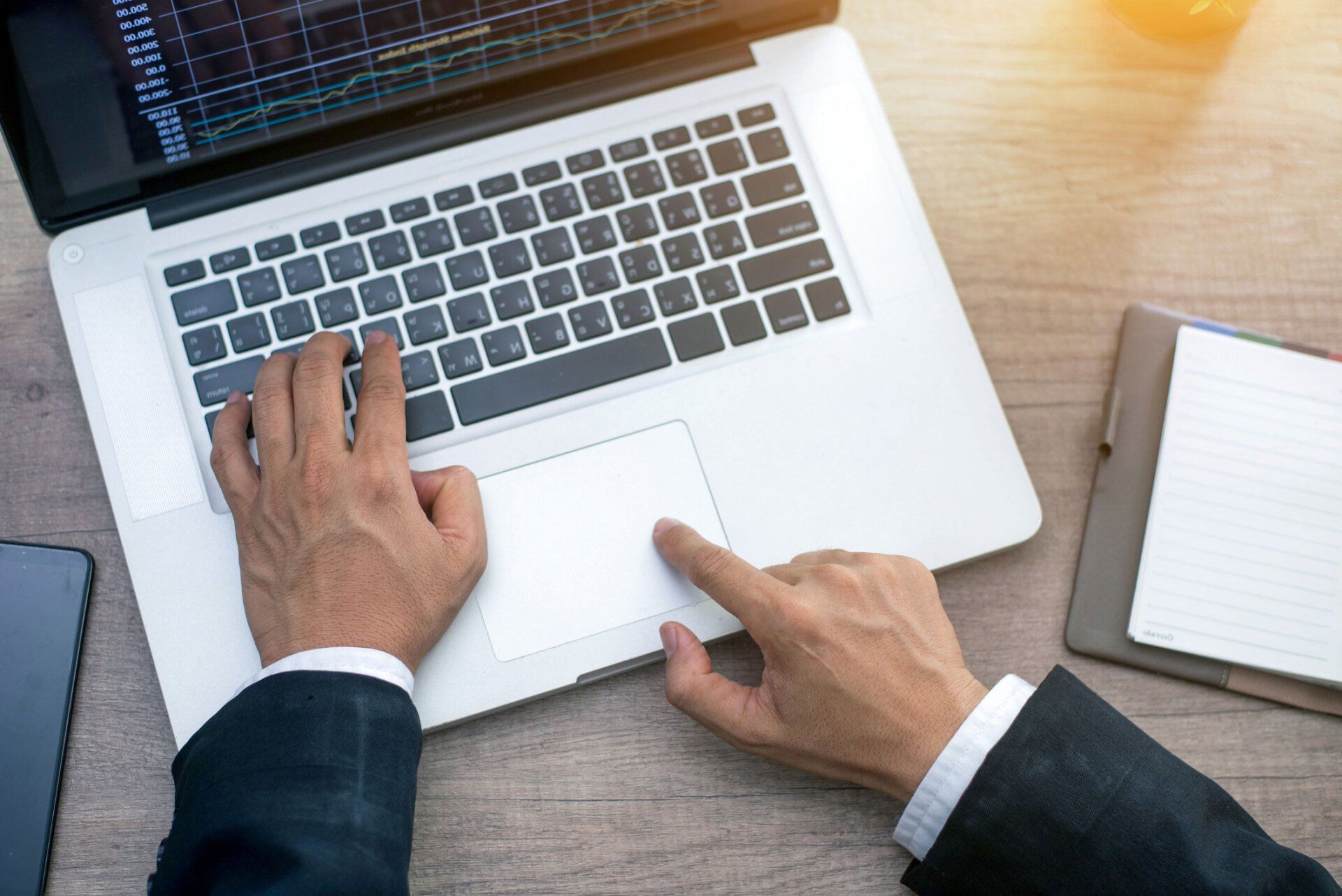 Working On Laptop Computer | Toledo, OH | All Pro Tax and Accounting Services
