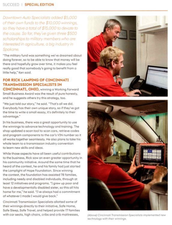 CTS Succeed | Cincinnati Transmission Specialists & Sharon Woods Auto Care