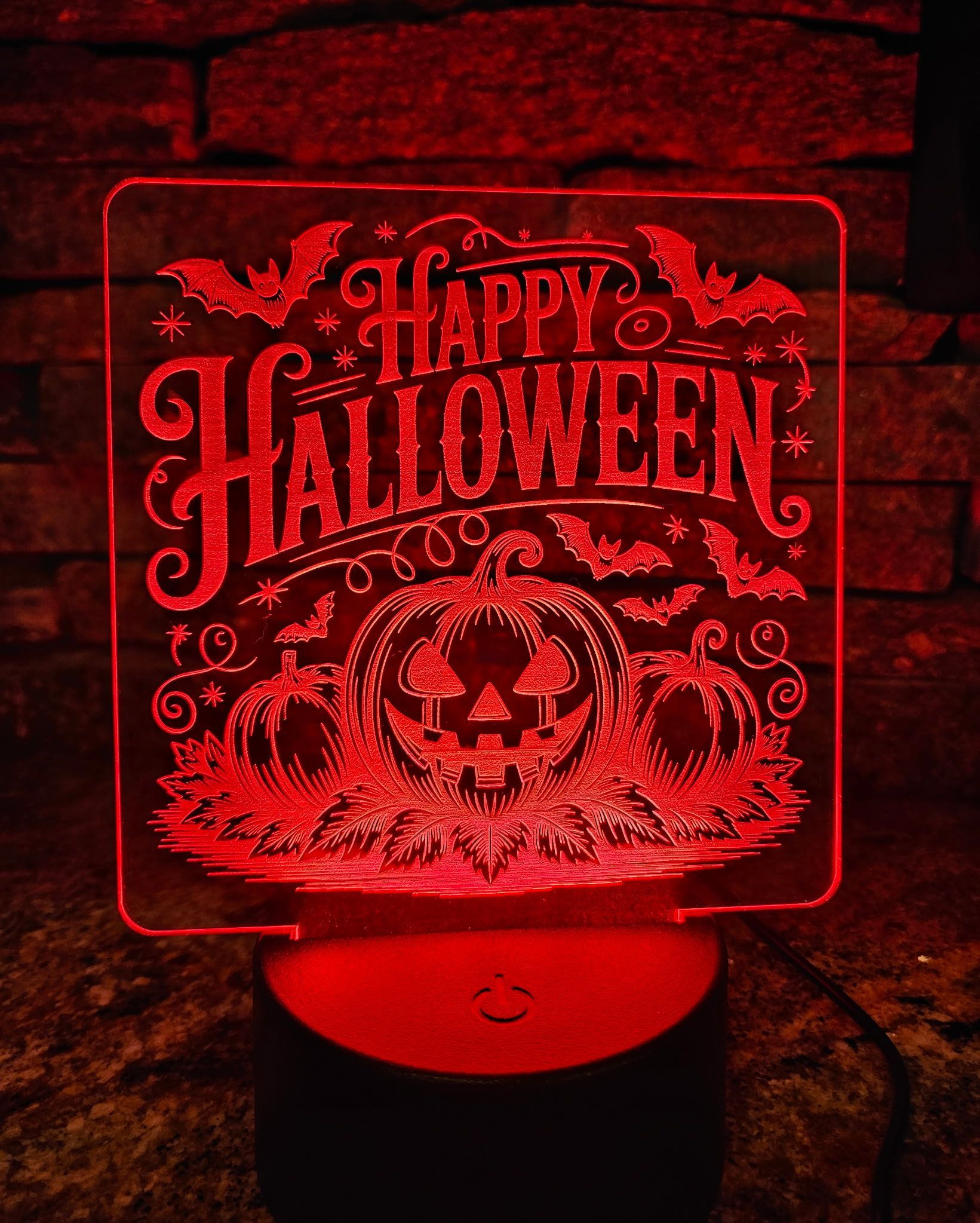 Interchangeable Acrylic LED Holiday Decorations