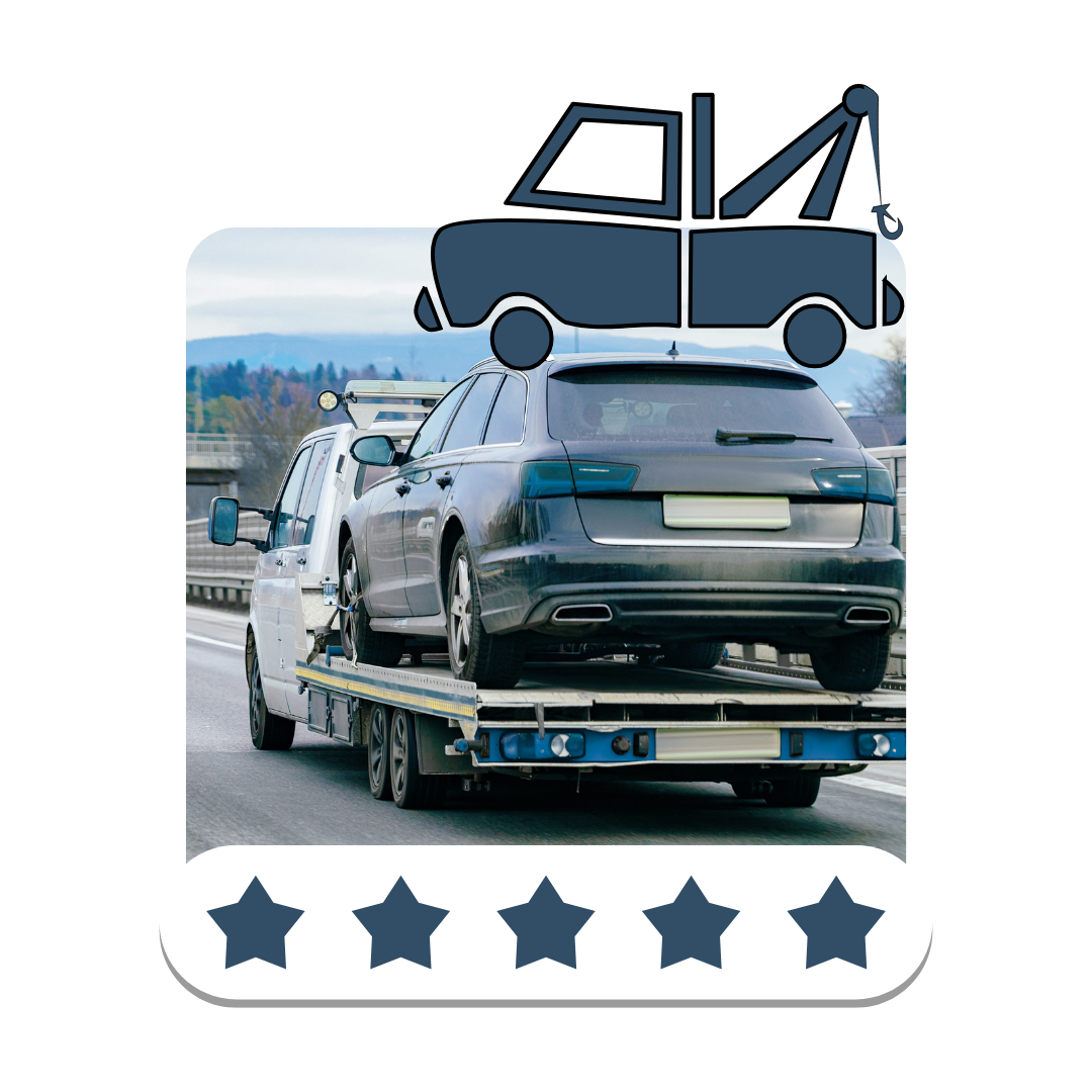 Roadside towing assistance for a disabled car